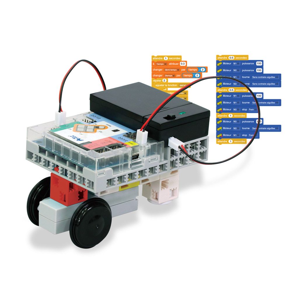 Kit de robotique pour construire des robots élémentaires