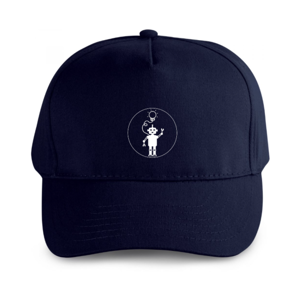 casquette robot leobotics bleu baseball bonnet chapeau