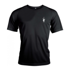 t shirt sport robot noir leobotics rond vetement chemise pull courir l