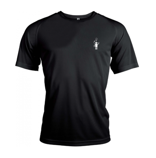 t shirt sport robot noir leobotics rond vetement chemise pull courir l