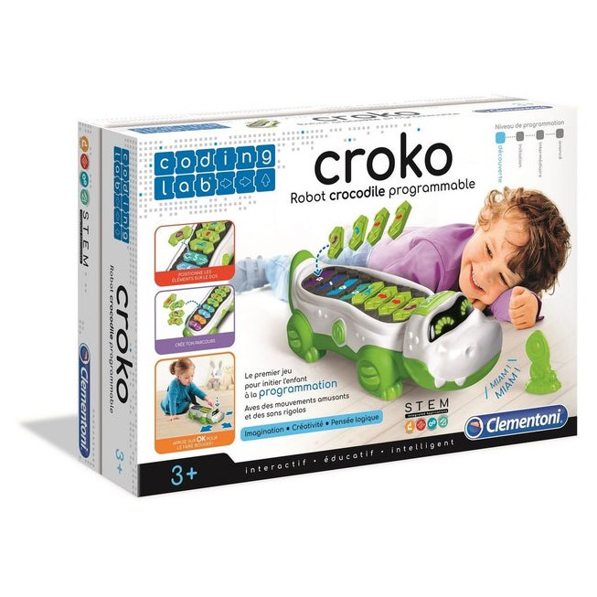 Jouet éducatif programmation Croko Robot crocodile programmable Clementoni  - Leobotics