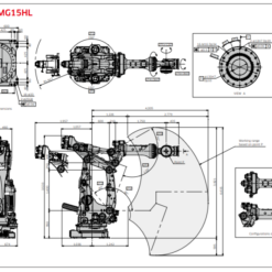 robot 6 axes industriel kawasaki MG15HL 2