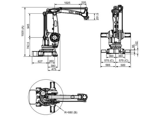 robot industriel ABB IRB460 2