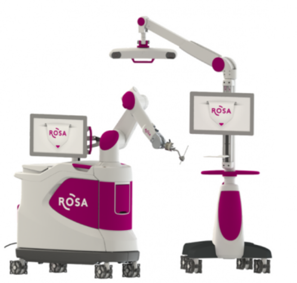 robot medical Medtech ROSA Brain sante assistance therapie