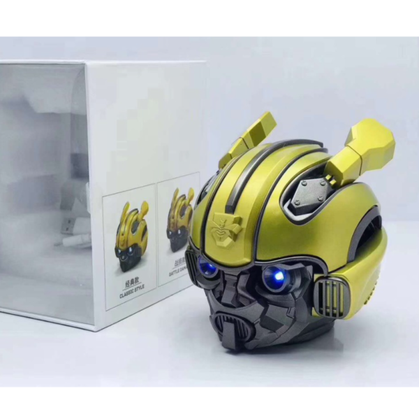 enceintes robot mobile support telephone bluetooth fm the transformers bumblebee 1