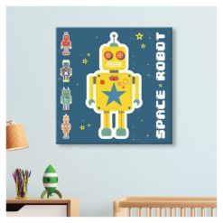 tableau toile space robots 3 modeles reference t e059 1