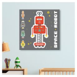 tableau toile space robots 3 modeles reference t e059 2