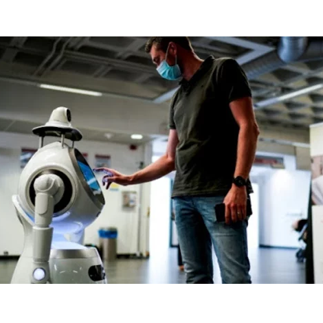 robot de service accueil cruzr prevention ubtech robotics humanoide autonome intelligent avec camera thermique 3