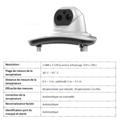 robot de service accueil cruzr prevention ubtech robotics humanoide autonome intelligent avec camera thermique 4