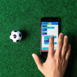 robot programmation telecommande educatif sphero mini soccer row 2