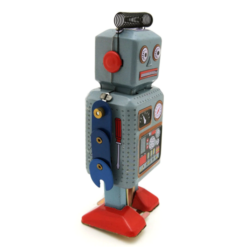 vintage robot a tambour figurine collection mecanique a ressort 492 sm 3
