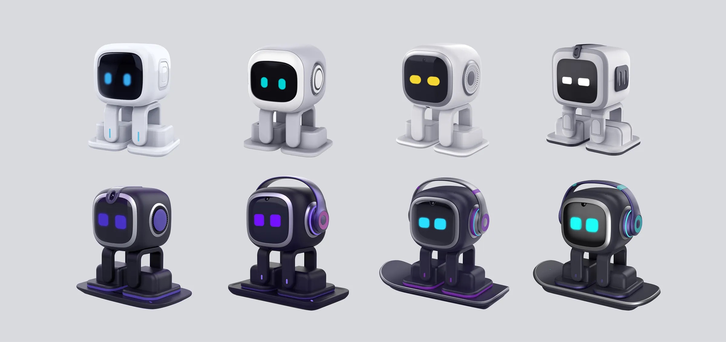 Robot de compagnie EMO LIVING.AI assistant à la personne (anglais