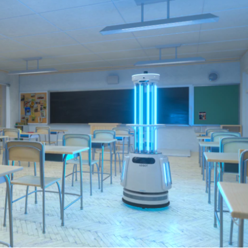 robot adibot ubtech robotics desinfection uv c autonomie securite 2