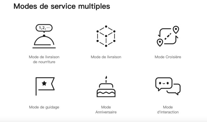 Robot de service livraison polyvalent Pudu Robotics SwiftBot