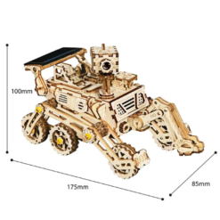 robot spatiale 3d en bois a monter robotime harbinger rover space mission stem energie solaire exploration nasa 4