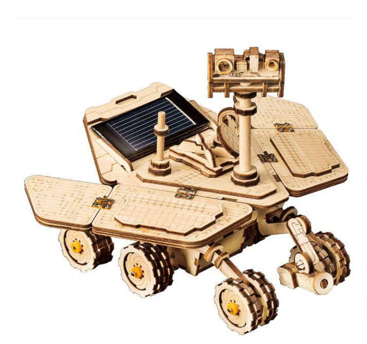 Robot spatiale 3D en bois à monter Robotime Vagabond Rover Space mission  STEM énergie solaire exploration - Leobotics