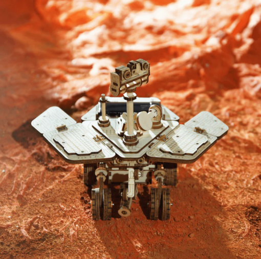 robot spatiale 3d en bois a monter robotime vagabond rover space mission stem energie solaire exploration 3