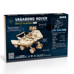 robot spatiale 3d en bois a monter robotime vagabond rover space mission stem energie solaire exploration 4