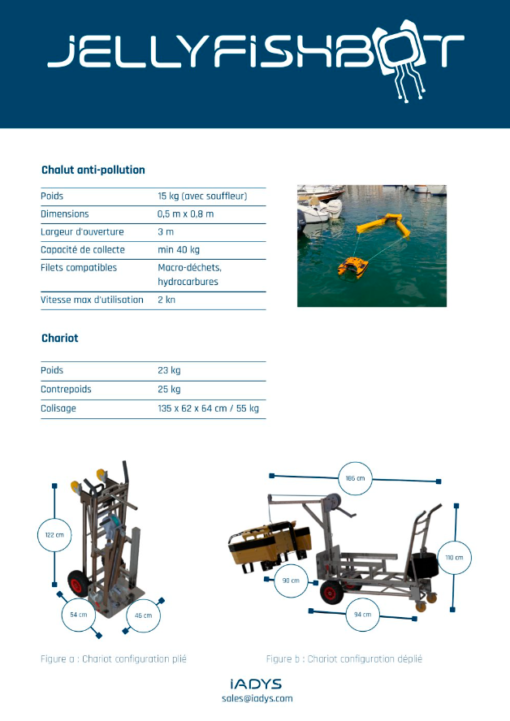 robot marin ecologique jellyfishbot iadys collecteur dechet hydrocarbure telecommande autonome lidar sonar