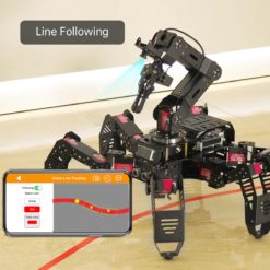 Robot de construction et programmation hexapode Hiwonder SpiderPi Pro avec bras robotique AI Vision Raspberry Pi 4B 4 Go