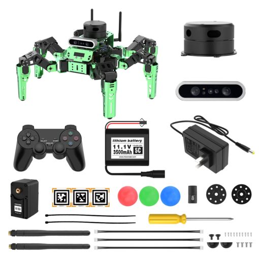 Robot de construction et programmation Kit hexapode Hiwonder JetHexa ROS Jetson Nano avec caméra de profondeur Lidarcartographie et navigation SLAM