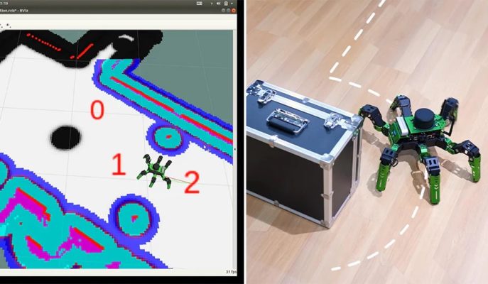 Robot de construction et programmation Kit hexapode Hiwonder JetHexa ROS Jetson Nano avec caméra de profondeur Lidarcartographie et navigation SLAM