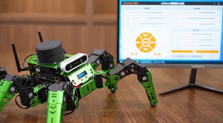 Robot de construction et programmation Kit hexapode Hiwonder JetHexa ROS Jetson Nano avec caméra de profondeur Lidarcartographie et navigation SLAM