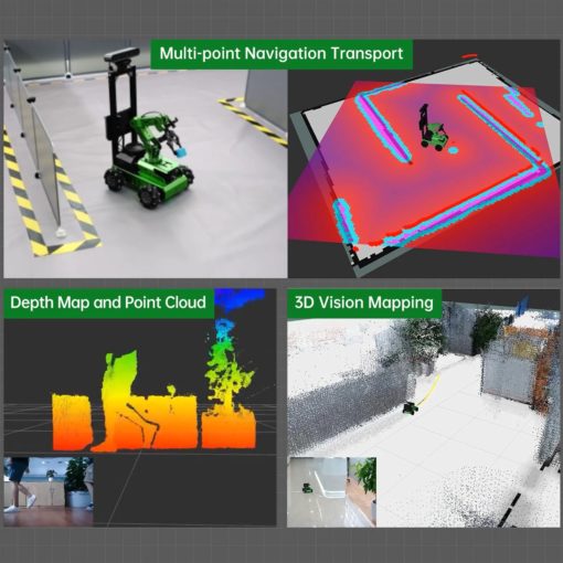 Robot de construction à programmer voiture robot JetAuto Pro ROS avec bras robotique Vision Jetson Nano inclus, Support SLAM Mapping/Navigation/Python Lidar SLAMTEC A1