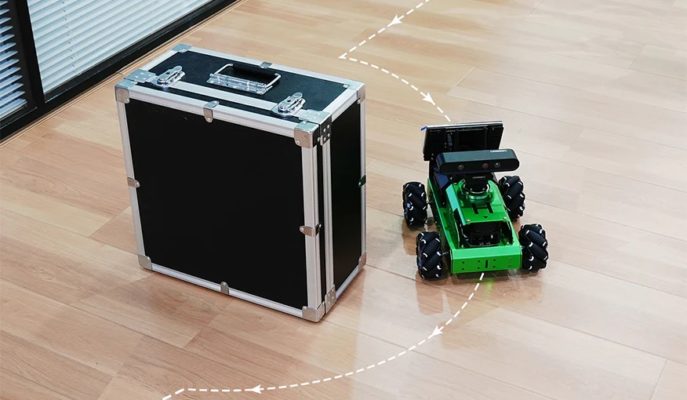 Robot contruction et programmation voiture robot Hiwonder JetAuto ROS Jetson Nano avec écran tactile de caméra de profondeur Lidar, prise en charge de la cartographie SLAM et de la navigation 