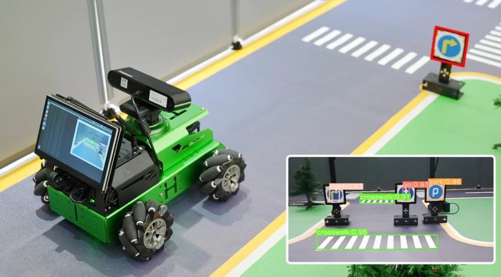 Robot contruction et programmation voiture robot Hiwonder JetAuto ROS Jetson Nano avec écran tactile de caméra de profondeur Lidar, prise en charge de la cartographie SLAM et de la navigation 