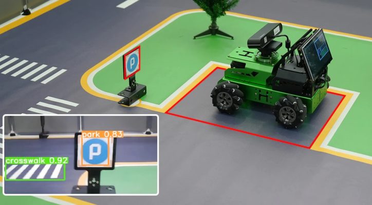 Robot contruction et programmation voiture robot Hiwonder JetAuto ROS Jetson Nano avec écran tactile de caméra de profondeur Lidar, prise en charge de la cartographie SLAM et de la navigation 