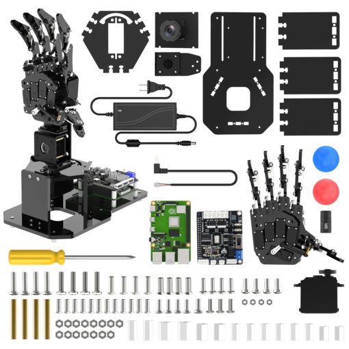 Robot humanoide construction et programmation Bras main Hiwonder uHandPi Raspberry Pi 4B 4 Go Robotic Hand AI Vision Programmation Python