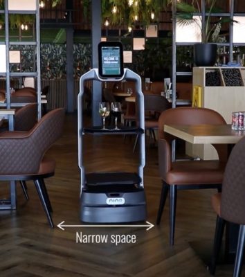 Robot de restauration service à table et livraison Lucki bot OrionStar Europe
