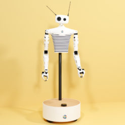 Plate-forme éducative à monter et à programmer robotique humanoïde open-source interaction personne manipulation objet Reachy Pollen Robotics base mobile