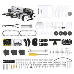 Robot éducatif de construction programmable Qtruck Hiwonder micro:bit 4 en 1 modèles