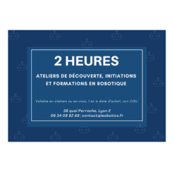Carte Cadeau Leobotics robotique personnalisable 50 100 150€ 2 4 Heures atelier stage découverte formation
