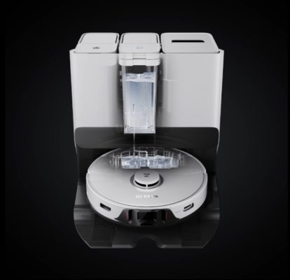 Roborock S8 Pro Ultra Robot aspirateur Blanc station vidage poussière eau usées remplissage