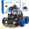 Robot éducatif à construire Voiture robotique avec roues holonomes (omnidirectionnelles) et Raspberry Pi Osoyoo