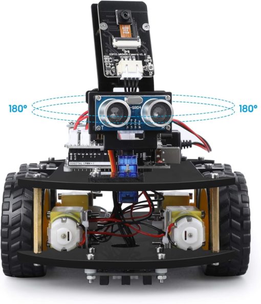 Robot ELEGOO voiture car V4.0 tuto Français suivi de ligne ultrasons bluetooth Intelligent éducatif caméra