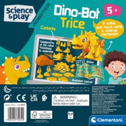 Robot jouet construction et programmation Dino Bot Tricératops Clementoni