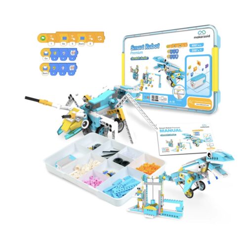 Kit robotique construction programmation 200-en-1 Scratch Junior Makerzoid