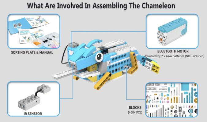 Kit robotique construction programmation 200-en-1 Scratch Junior Makerzoid