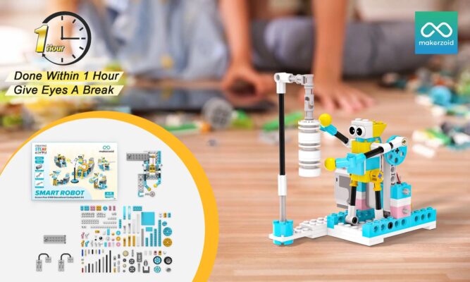 Kit de robotique construction programmation 72-en-1 STEM Makerzoid