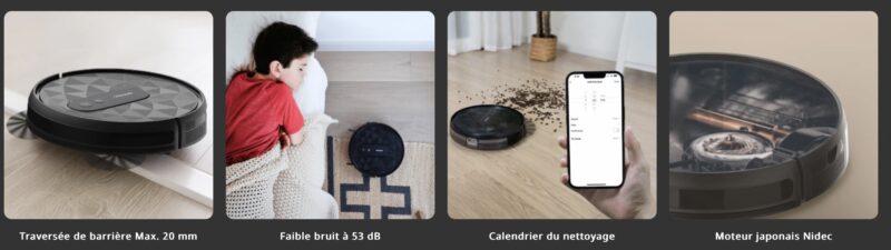 Robot Aspirateur nettoyage rapide intelligent P20 AIRROBO