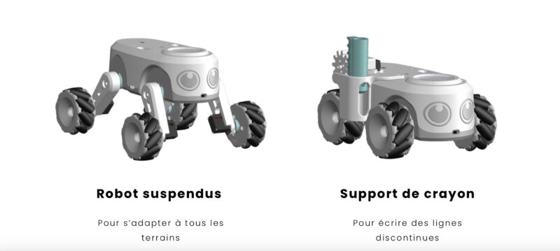 Robot éducatif Robot Construction Programmation 4 roues omnidirectionnelles Ilorobot