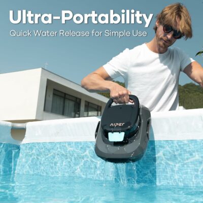 Robot nettoyeur de piscine ultra performant sans fil Scuba SE Aiper