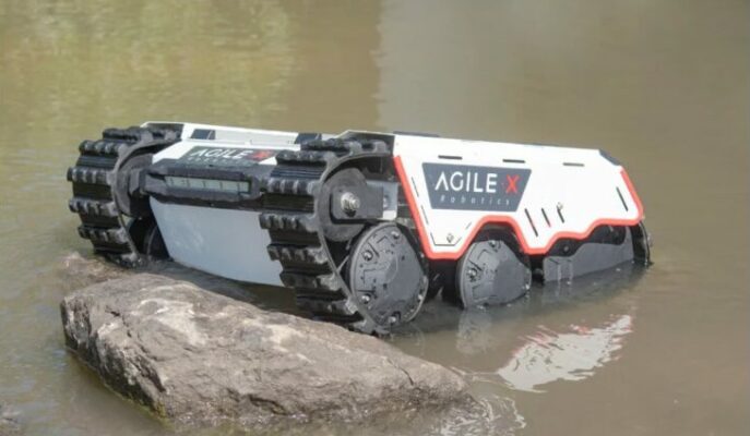 Robot Mobile à Chenilles Suivi Autonome Bunker mini 2.0 Agilex