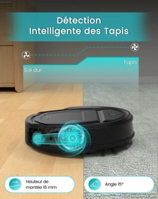 Robot Aspirateur Nettoyage Connecté Auto-Charge M210P Lefant