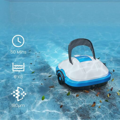 Robot de Piscine nettoyeur Aspirateur sans Fil avec Double Moteur WY1102 WYBOT