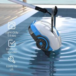 Robot de Piscine nettoyeur Aspirateur sans Fil avec Double Moteur WY1102 WYBOT